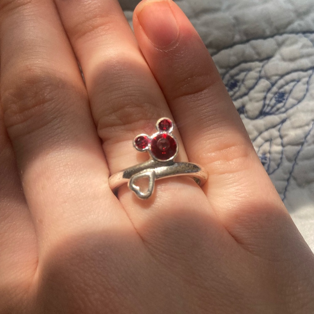 Disney Mickey Mouse Ruby Birthstone Ring - image 2